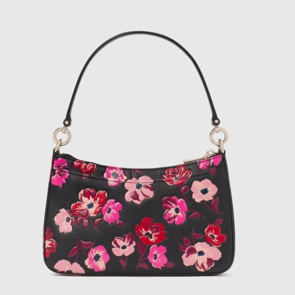 Kate Spade Hudson Fall Poppies Convertible Crossbody Clutch Shoulder Purse - Picture 9 of 10